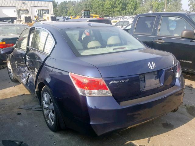 1HGCP2F83AA072793 - 2010 HONDA ACCORD EXL BLUE photo 3