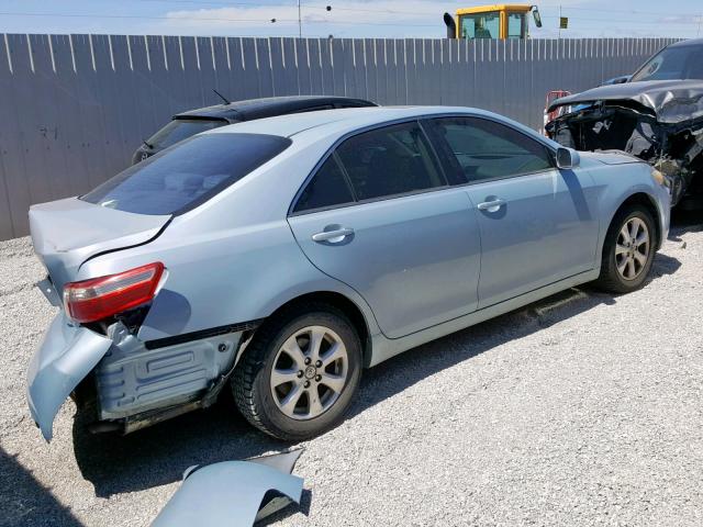 4T1BE46K27U545562 - 2007 TOYOTA CAMRY BLUE photo 4