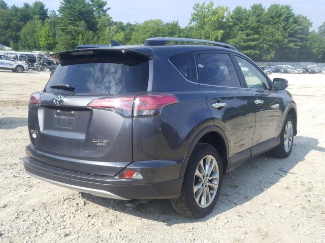 JTMDFREV4HD221498 - 2017 TOYOTA RAV4 LIMIT GRAY photo 4