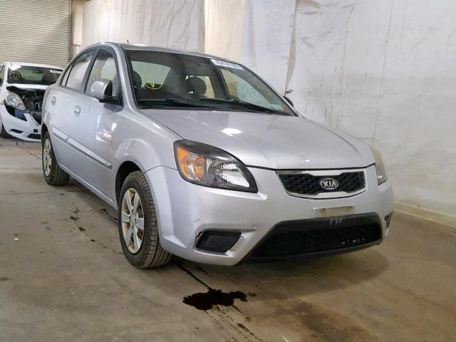 KNADH4A39A6596585 - 2010 KIA RIO LX GRAY photo 1