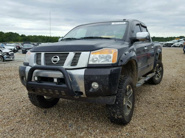 1N6BA0EC9EN500965 - 2014 NISSAN TITAN S BLACK photo 2