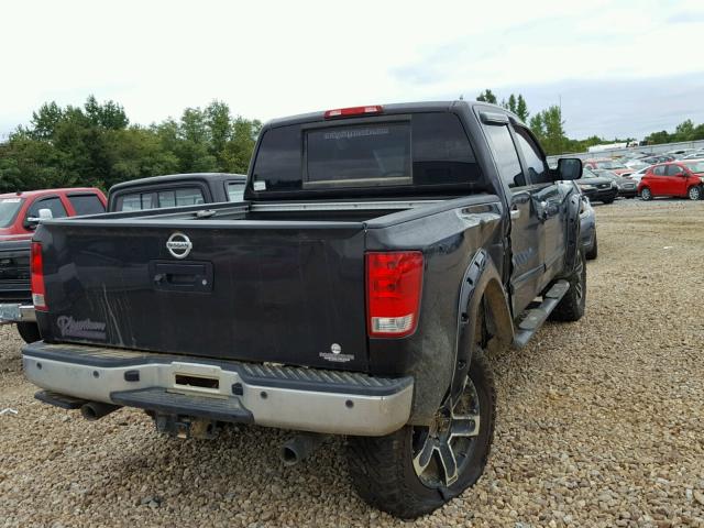 1N6BA0EC9EN500965 - 2014 NISSAN TITAN S BLACK photo 4