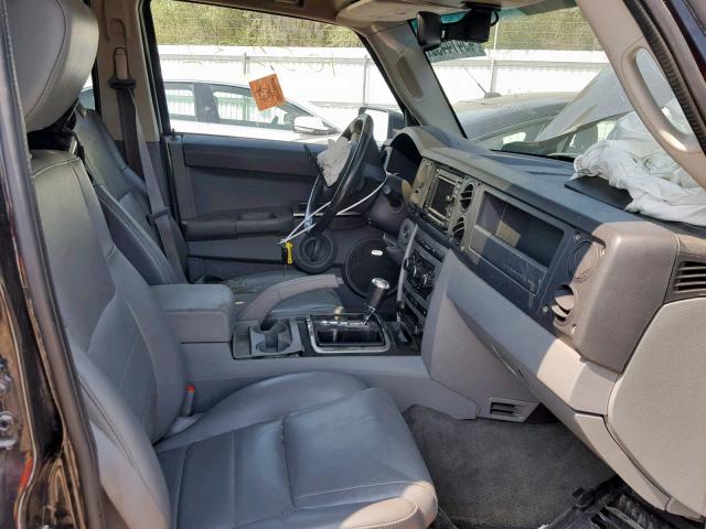 1J8HG48K77C584782 - 2007 JEEP COMMANDER შავი ფოტო 5