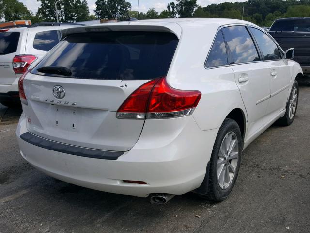 4T3ZE11A79U017005 - 2009 TOYOTA VENZA BASE WHITE photo 4