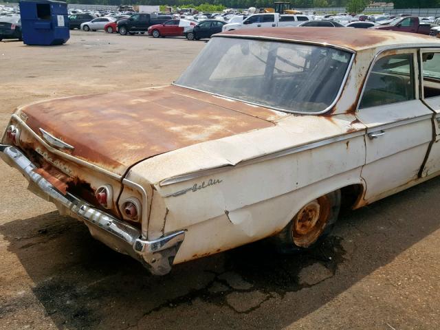 21569K156271 - 1962 CHEVROLET BELAIR WHITE photo 9