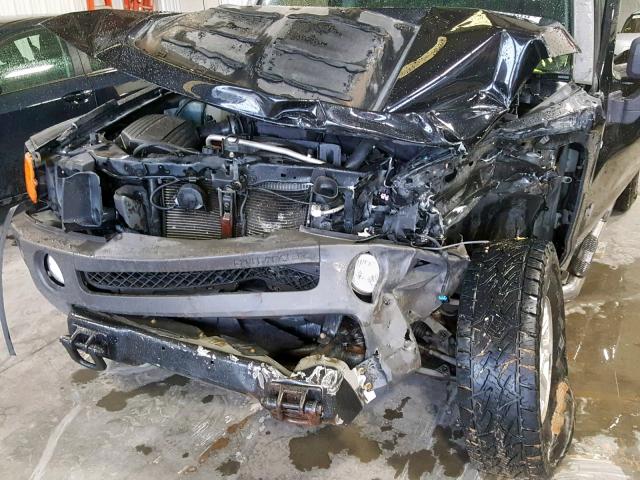 5GTEN13E288168331 - 2008 HUMMER H3 BLACK photo 9