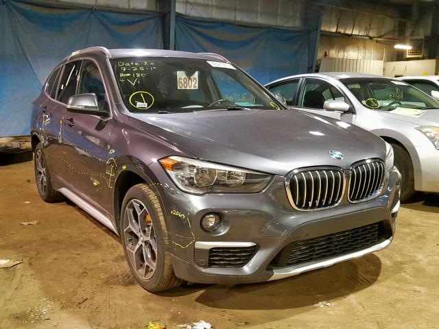 WBXHT3C37H5F74522 - 2017 BMW X1 XDRIVE2 GRAY photo 1