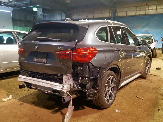 WBXHT3C37H5F74522 - 2017 BMW X1 XDRIVE2 GRAY photo 4