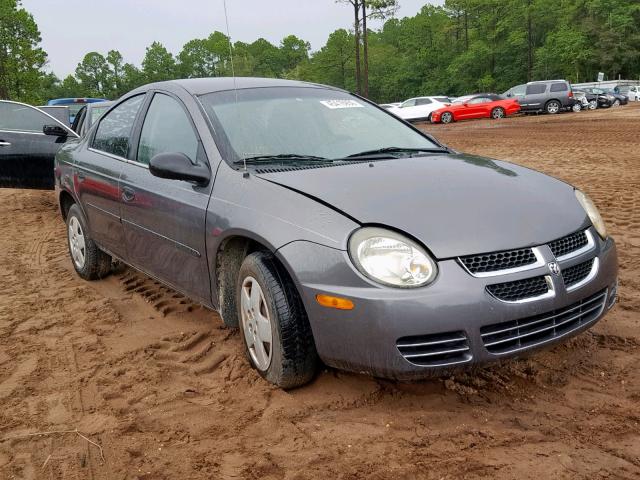 1B3ES26CX4D597901 - 2004 DODGE NEON BASE GRAY photo 1