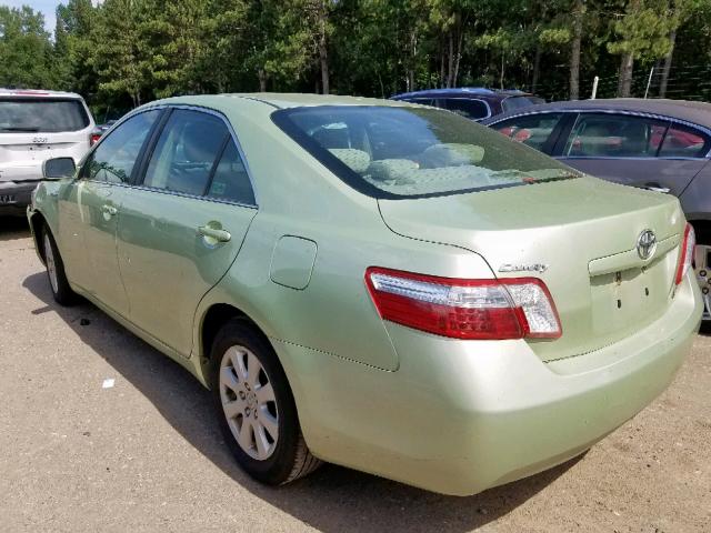 4T1BB46K59U108117 - 2009 TOYOTA CAMRY HYBR GREEN photo 3