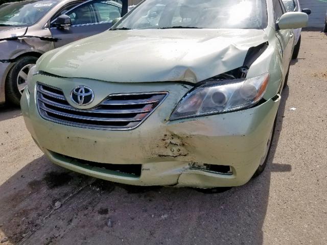 4T1BB46K59U108117 - 2009 TOYOTA CAMRY HYBR GREEN photo 9