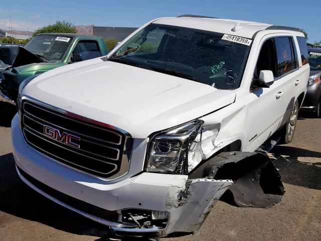 1GKS1AKC6FR677016 - 2015 GMC YUKON SLE WHITE photo 2