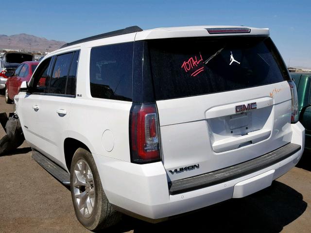 1GKS1AKC6FR677016 - 2015 GMC YUKON SLE WHITE photo 3