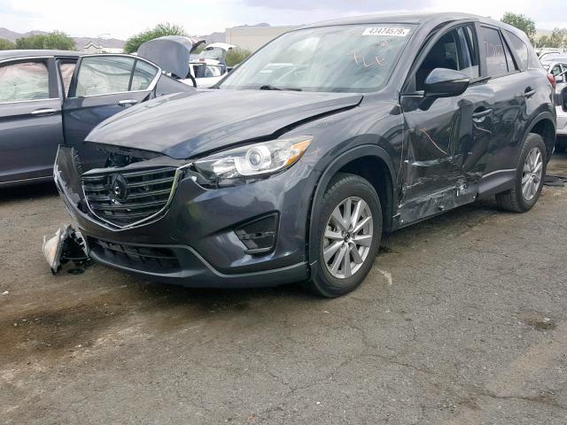 JM3KE2BY8G0669840 - 2016 MAZDA CX-5 SPORT GRAY photo 2