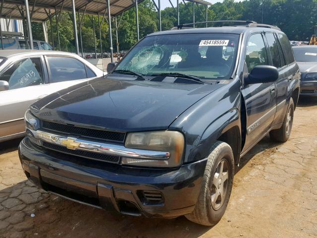 1GNDS13S832367324 - 2003 CHEVROLET TRAILBLAZE GRAY photo 2