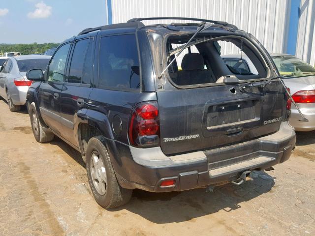 1GNDS13S832367324 - 2003 CHEVROLET TRAILBLAZE GRAY photo 3