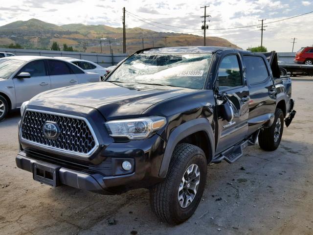 3TMCZ5AN8JM133839 - 2018 TOYOTA TACOMA DOU BLACK photo 2