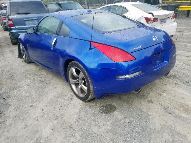 JN1AZ34DX6M311769 - 2006 NISSAN 350Z COUPE BLUE photo 3