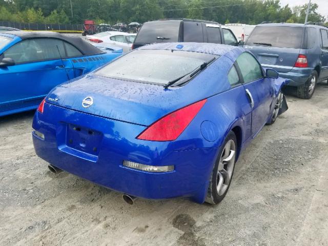 JN1AZ34DX6M311769 - 2006 NISSAN 350Z COUPE BLUE photo 4