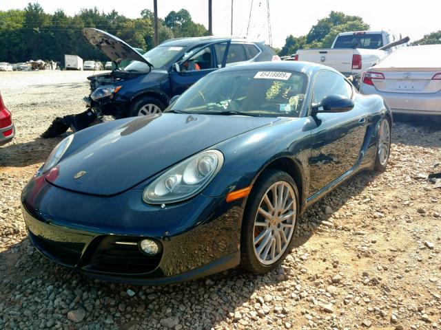 WP0AA2A8XBU761115 - 2011 PORSCHE CAYMAN BLUE photo 2