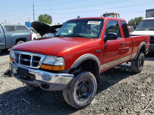 1FTZR15X8YPC01575 - 2000 FORD RANGER SUP RED photo 2