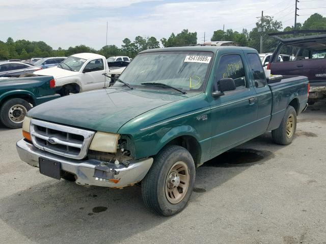 1FTYR14VXXPB63020 - 1999 FORD RANGER SUP GREEN photo 2