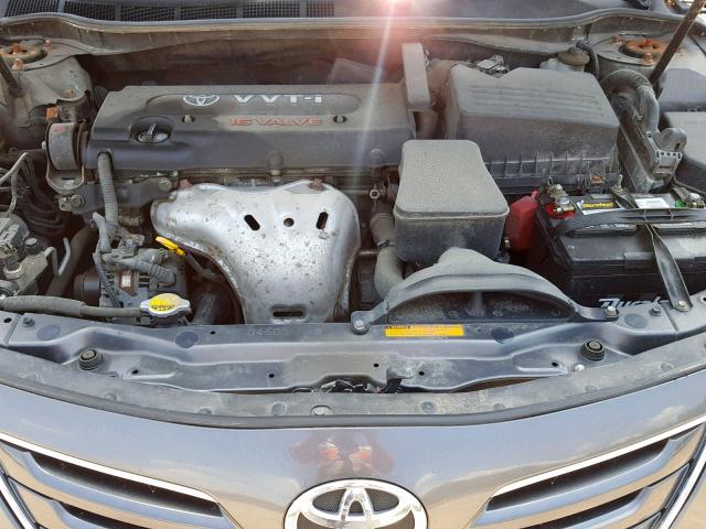 4T4BE46K09R105462 - 2009 TOYOTA CAMRY BASE GRAY photo 7
