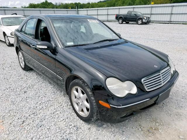 WDBRF61J41F070887 - 2001 MERCEDES-BENZ C 240 BLACK photo 1