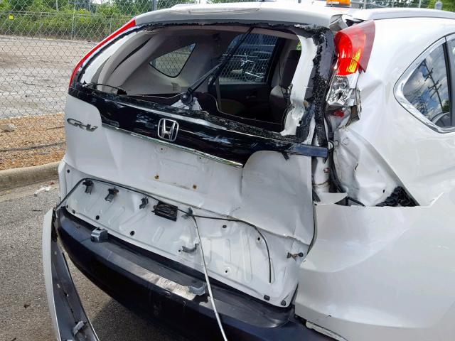 5J6RM3H79CL013650 - 2012 HONDA CR-V EXL WHITE photo 9