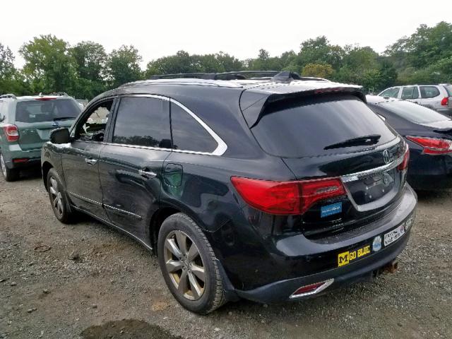 5FRYD4H85EB015769 - 2014 ACURA MDX ADVANC BLACK photo 3