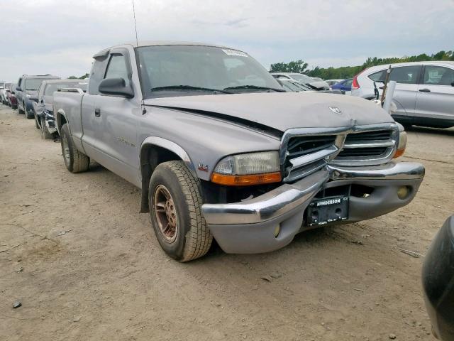 1B7GL22XXYS549801 - 2000 DODGE DAKOTA SILVER photo 1