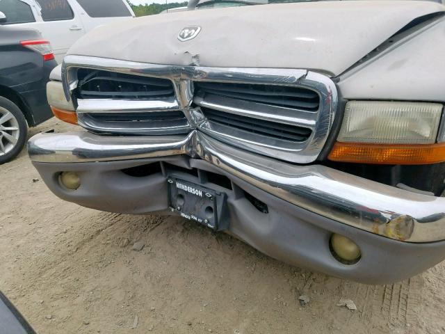 1B7GL22XXYS549801 - 2000 DODGE DAKOTA SILVER photo 9