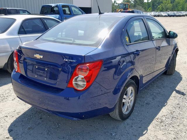 1G1JA5SH3C4226850 - 2012 CHEVROLET SONIC LS 蓝色 照片 4