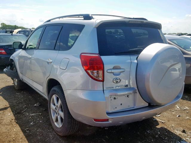 JTMBK31V176021977 - 2007 TOYOTA RAV4 LIMIT SILVER photo 3