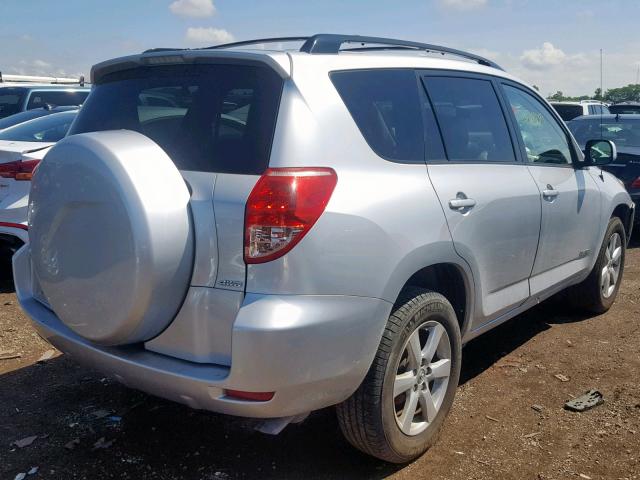 JTMBK31V176021977 - 2007 TOYOTA RAV4 LIMIT SILVER photo 4