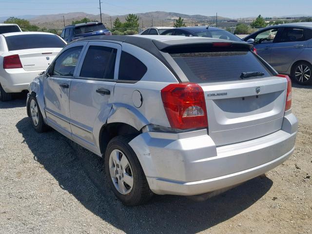 1B3HB28B07D280263 - 2007 DODGE CALIBER SILVER photo 3