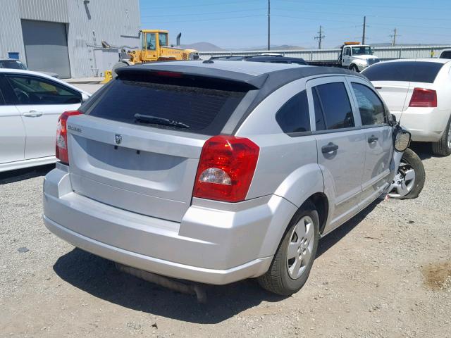 1B3HB28B07D280263 - 2007 DODGE CALIBER SILVER photo 4