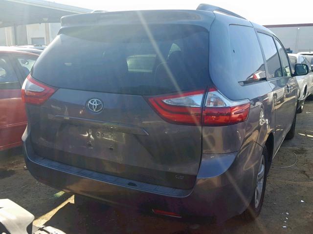 5TDKK3DC3FS598812 - 2015 TOYOTA SIENNA LE GRAY photo 4