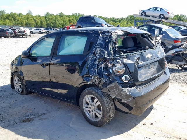 1G1JA6SH4C4152974 - 2012 CHEVROLET SONIC LS 黑色 照片 3