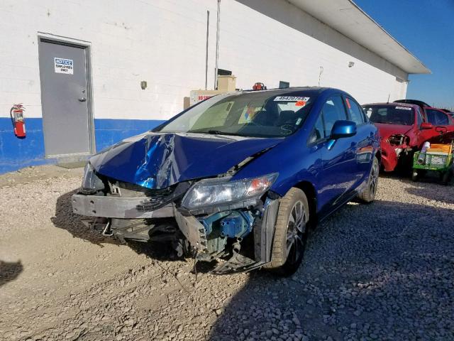 19XFB2F91DE082484 - 2013 HONDA CIVIC EXL 蓝色 照片 2