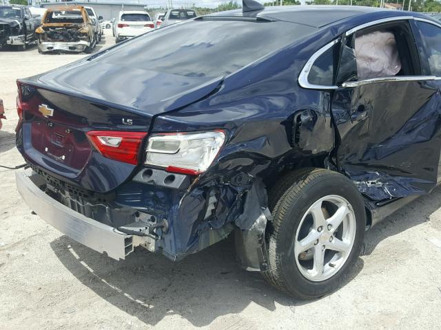 1G1ZB5ST2GF345844 - 2016 CHEVROLET MALIBU LS Mavi foto 9