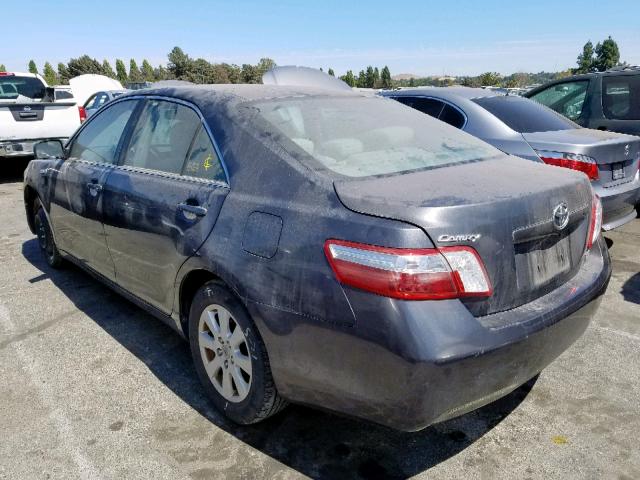 4T1BB46K99U072996 - 2009 TOYOTA CAMRY HYBR GRAY photo 3