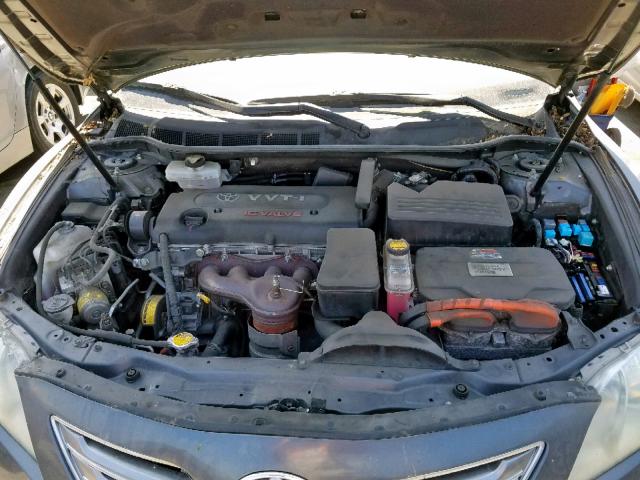 4T1BB46K99U072996 - 2009 TOYOTA CAMRY HYBR GRAY photo 7