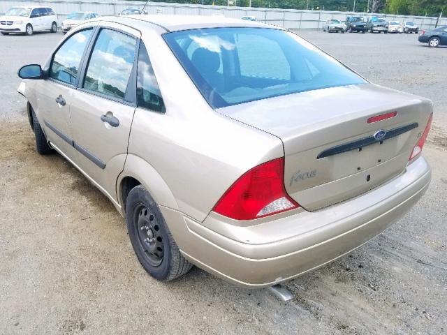 1FAFP33P7YW200842 - 2000 FORD FOCUS LX BEIGE photo 3