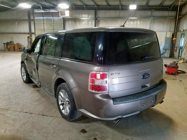 2FMGK5B85DBD27888 - 2013 FORD FLEX SE GRAY photo 3