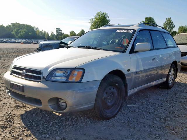 4S3BH806617639917 - 2001 SUBARU LEGACY OUT WHITE photo 2