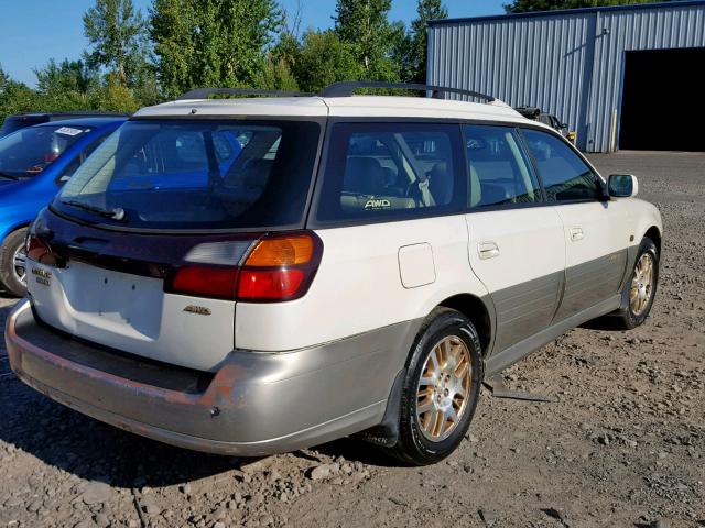 4S3BH806617639917 - 2001 SUBARU LEGACY OUT WHITE photo 4