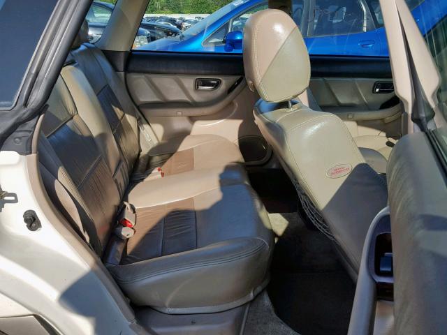 4S3BH806617639917 - 2001 SUBARU LEGACY OUT WHITE photo 6