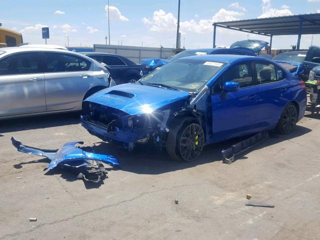 JF1VA2S68K9822677 - 2019 SUBARU WRX STI BLUE photo 2