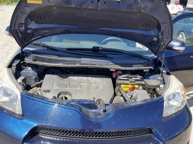 JTKKU10449J037364 - 2009 TOYOTA SCION XD BLUE photo 7